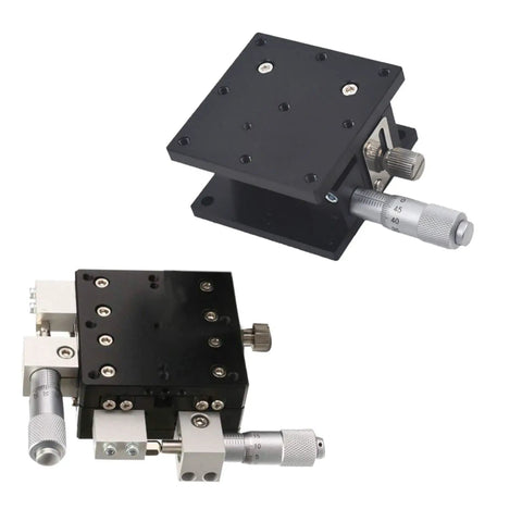 60X60mm XYZ Three Axis Manual Linear Stage With Sliding Platform Pro Grade Micrometer Adjustable Tuning Table for optical instruments