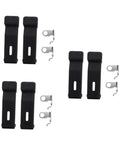 6 Pack Flexible Rubber Door Draw Latch Locks For Electrical Cabinets And Boat Compartments with stainless hardware