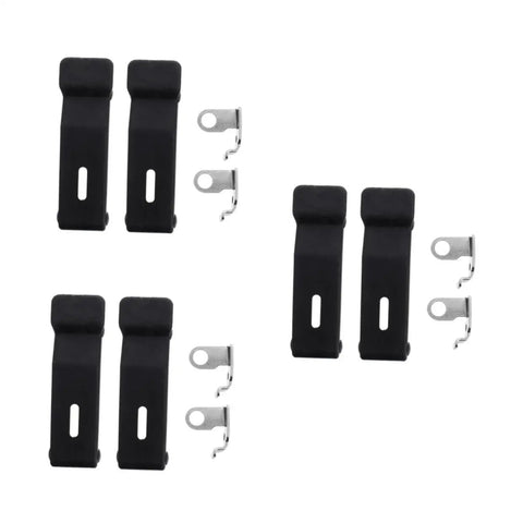 6 Pack Flexible Rubber Door Draw Latch Locks For Electrical Cabinets And Boat Compartments with stainless hardware