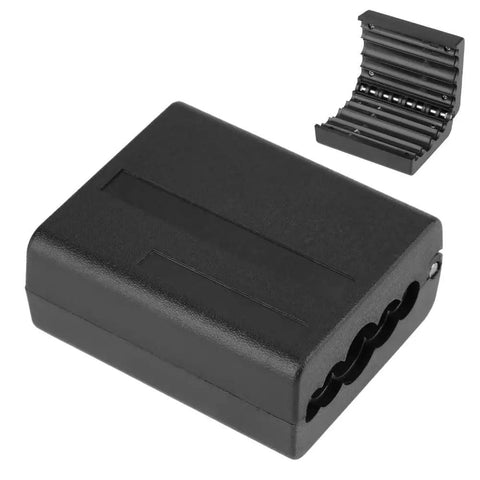 Black Fiber Optic Stripper Tool with visible guide slots and durable alloy blades for loose tube and buffer ribbon, mid span cable cutter.