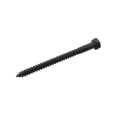 Rock Solid 5/16 Inch By 4 Inch Hex Head Lag Bolts Forged From Black Zinc Plated Steel To Stand Up To Weather And Wear Without Giving An Inch On Any Construction Project