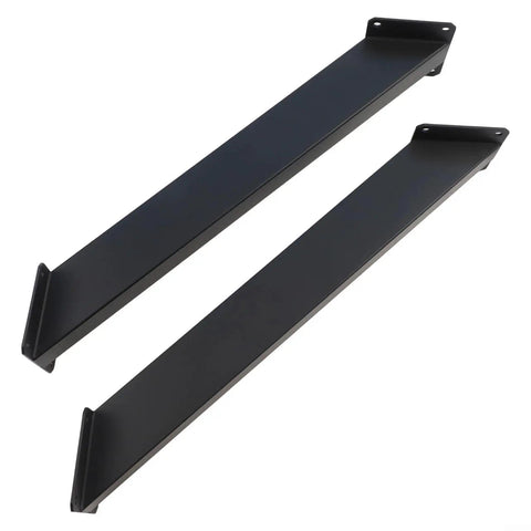 Beefy 45 Degree Angle Brackets for Pergola Gazebo Deck Tree House DIY Wood Projects, Heavy Duty Black Steel Connectors With Screws, 2 Pack, Outdoor Weatherproof Reinforcement For Wood Structures