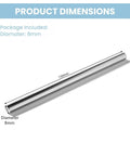 Two Pack 8mm By 150mm Linear Motion Rods For 3D Printers And CNC Machines with dimensions shown on image