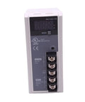 DIN Rail Switching Power Supply 100W 24V DC Output With 100 to 240 VAC Input LED Indicator Sealed in Box Industrial Grade for Automation Panels Reliable Efficient Plug and Play Power for Control Systems, front view