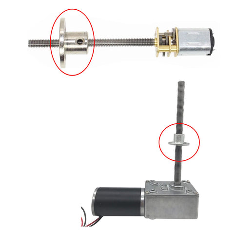 4Pcs M8 Flange Coupling Connector Threaded Shaft Gear Motor Flange Nut For DIY Projects And Shaft Guide Support Durable 45 Steel Construction Heat And Electroplated For Stability And Easy Installation