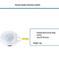 Low Voltage Motion Sensor Light Switch with 5-24V range, adjustable time delay, PIR detector for cabinet LED strips shown