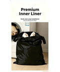 Kick Clutter To The Curb With This Slick Collapsible Storage Bin And Lid Premium Oxford Fabric Organizer Basket Build Ideal For Laundry Towels Books Plus Daily Gear Seamless Household Maintenance That Settles Perfectly In Any Room, black inner liner with towels.