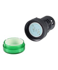 Green Indicator Light 110 Volt AC DC 22mm Panel Mount with lock nut, disassembled view for Electrical Control Panels HVAC and DIY Projects
