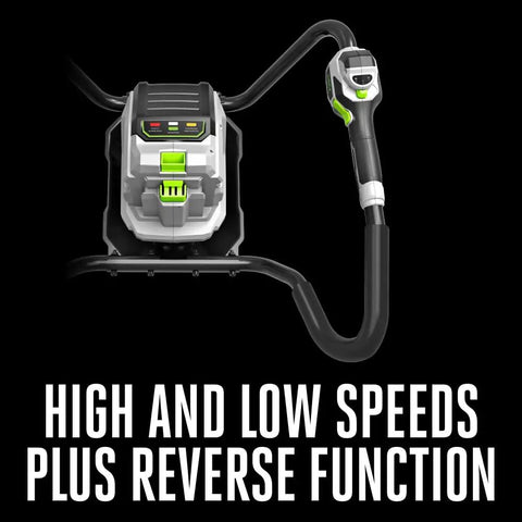 Electric Ice Auger For Ice Fishing With An 8-Inch Bit, High Torque Brushless Motor showing speed control and reverse function
