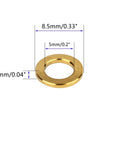 Gotta Have These Slick Gold Titanium Flat Washers M5 Size 10 Pack Heavy Duty Bicycle Hardware, 8.5mm OD and 5mm ID.