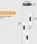 Modern Kitchen Pendant Lighting Over Island With Dimmable 3 Light LED Mini Pendant Fixtures In Black Gold Finish For Kitchen And Bedroom
