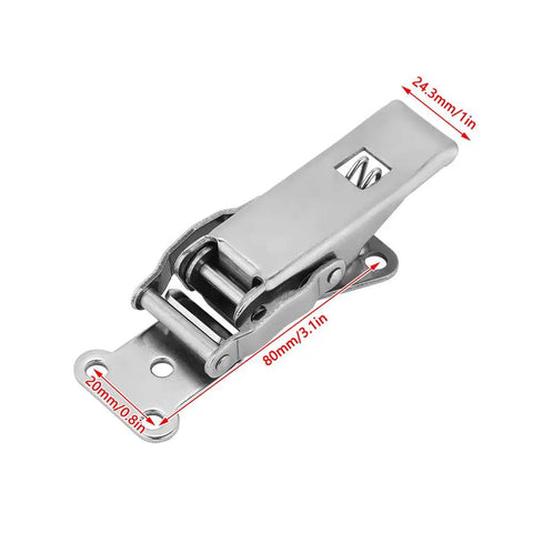 Stainless Steel Spring Loaded Toggle Latch Hasp For Cabinets Boxes Barrels And Mechanical Equipment No Fuss Easy Install