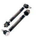 Crazy Tough Heavy Duty Tie Rod End Replacement Kit Includes Two Premium Steering Components For Chevy Silverado 2011 Through 2024, with black metal rods and ball joints.