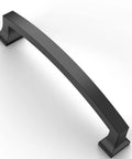 Smooth Glide 10 Pack Matte Black Cabinet Handles 5 Inch Center To Center Kitchen Drawer Pulls Fits Like A Charm profile view