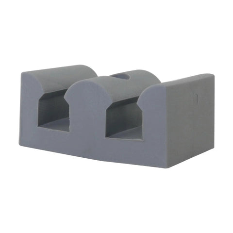 Close-up of gray rubber door bumper from 4 Pieces Framed Sliding Rubber Door Bumpers For Shower Glass Doors kit