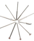 Heavy Duty Sandpaper Clamp Bar 10 Pack Metal Clamp Rod For Grinding Wheel Chuck Secure Grip displayed in a radial layout.