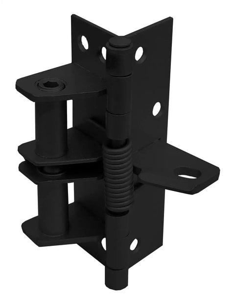 4 Pack 4 Inch Self Closing Spring Door Hinges For Interior Doors Heavy Duty Black Residential Door Hardware With Auto Close And Locking Function Durable Rust Resistant