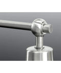 Close-up of Bramlett Bath And Vanity Light in Nickel Finish with Vintage Industrial Style