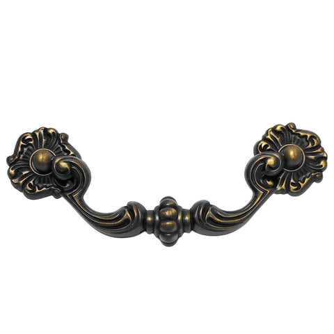 10 Pack 4.5 Inch Center To Center Bail Drawer Pull Antique Brass Swing Dresser Handle Vintage Style Zinc Alloy Durable Hardware