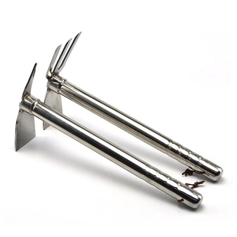 Small Stainless Steel Garden Hoe Double Use Tool For Planting And Weeding In The Yard
