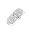 Heavy Duty Stainless Steel Folding Table Hinges Set 4Pcs With Smooth Quiet Operation And Round Edges, shown with dimensions