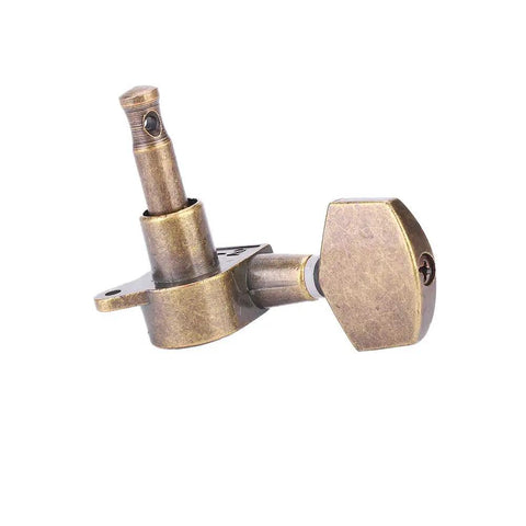 Top Notch Locking Guitar Tuning Pegs Set of 6 With Copper Alloy Machine Heads For Fast Accurate Pitch And Anti Rust Durable Internal Gears For Acoustic Electric Guitars, single copper alloy tuning peg