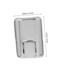 Single latch from 8 Pack Locking Latches For Boxes Sturdy Metal Cold Rolled Steel Wood Box Clasps Easy Install Lockable Draw Latch Handy