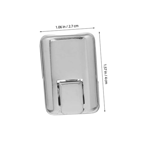 Single latch from 8 Pack Locking Latches For Boxes Sturdy Metal Cold Rolled Steel Wood Box Clasps Easy Install Lockable Draw Latch Handy