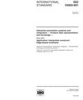 ISO 10303-501 document cover outlining Edge Based Wireframe Standard for Industrial Automation definitions.