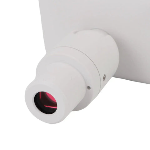 Close-up of Dope WiFi Eyepiece for Telescopes and Microscopes with 2.8 Inch Display, quick mount interface in white