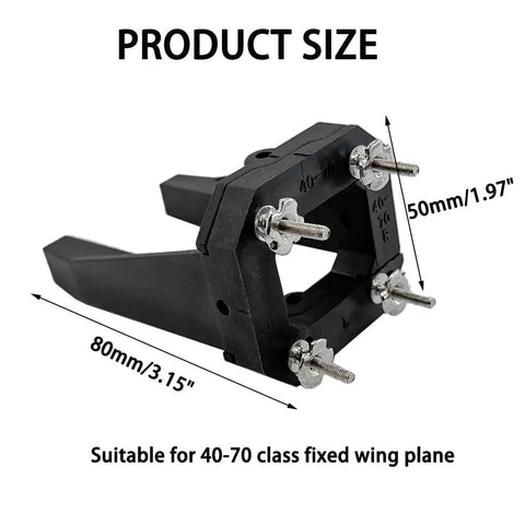 Adjustable Engine Mount Bracket For RC Planes And Helis Nylon Black 50x80mm Fits 40 70 Class Model Aircraft Easy Install Built Tough For DIY Aerial Builds