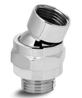 Brass Shower Arm Adapter With 23 Degree Swivel Ball Head, Universal Connector For Flexible Shower Positioning, Electroplated Finish, Easy Install, High Temp And Pressure Resistance, angled view