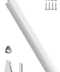 Heavy Duty Storm Door Closer With Hold Open Feature For Medium To Heavy Doors, White Finish, Adjustable Closing Speed