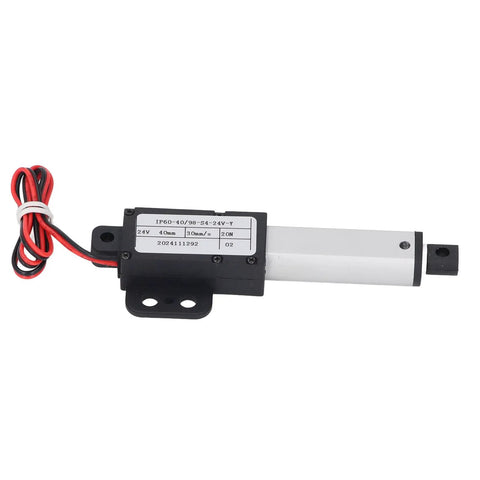 Mini Electric Linear Actuator 24V Dc Waterproof Motor Featuring 40Mm Hella Smooth Travel Push 30Mm Per Second Quick Response for DIY projects.