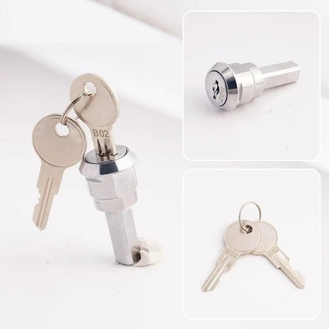 Rugged Toolbox Lock With Keys For Universal Drawer And Cabinet Security Waterproof Stainless Die Cast Steel Rustproof Lock Kit.