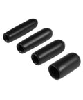 500Pcs Black Vinyl Rubber End Caps Kit With Multiple Sizes For Screws And Threads To Keep Dust Out And Protect From Rust On Metal Rods While Slowing Down Family Cuts And Scratches All Around, black caps shown
