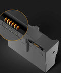 Close-up of connector pins in 4 In 1 Battery Charger With Digital Display For Spark Drone Lets You Power Up Four Batteries At Once Fast Safe And Efficient Eco Friendly Charging Hub For Hobbyists And Pros