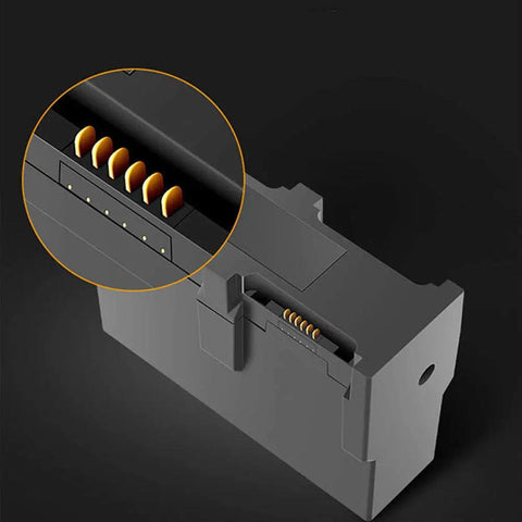 Close-up of connector pins in 4 In 1 Battery Charger With Digital Display For Spark Drone Lets You Power Up Four Batteries At Once Fast Safe And Efficient Eco Friendly Charging Hub For Hobbyists And Pros
