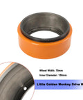Get Your Electric Pallet Truck Rolling Smooth Again With This Heavy Duty 210X70mm PU Drive Wheel featuring a 70mm width and 150mm inner diameter.