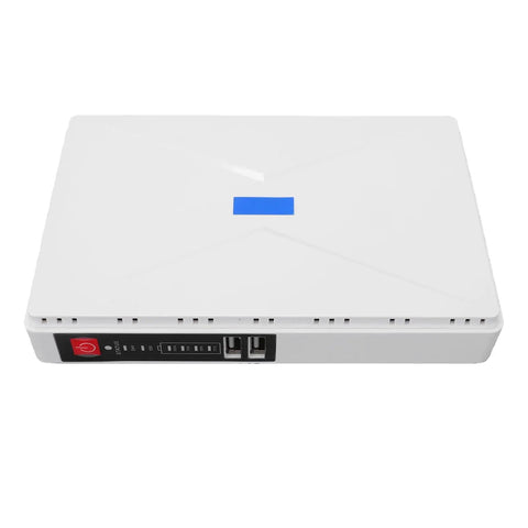 Keep The Network Feed Alive With This Solid Mini Ups Having 8800 Mah Battery Backup For WiFi Routers And Modems visible from the top.