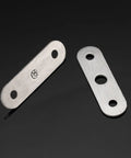 Hidden Door Hinges Kit, 12 Pack Stainless Steel Pivot Hinges with holes for 360 Degree Rotation, Rust Resistant, Concealed Design