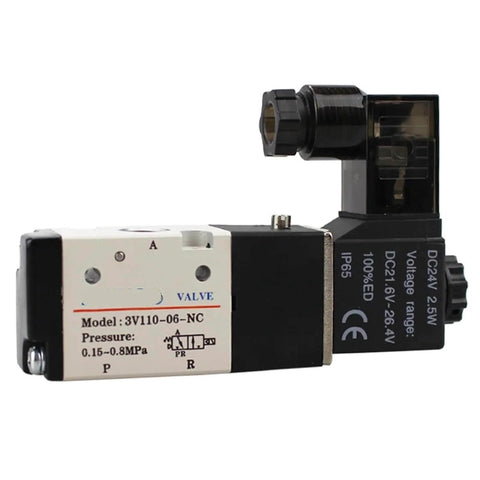 Premium Pneumatic Control Solenoid Air Valve Three Way Two Position Normally Closed Or Open 3V110-06-NC IP65 stainless steel