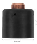 Ultimate Plasma Cutter Start Cartridge Replacement For Thermal Cutting Torch, black with copper tip, 4cm x 3cm.