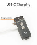 EDC Keychain Flashlight Pocket Friendly With Hybrid Dual Power USB-C Charging Indicator
