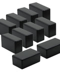 Slick Abs Project Box 10 Pack Built Tough Heavy Duty Electrical Enclosure in durable black, size 2.4 x 1.4 x 1 inch.