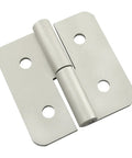 Budget Friendly 15 Series Lift Off Right Hinge Assembly Kit With Two Hinges, Long And Short Pins, Aluminum Clear Anodized Finish, 15 Pack For Lightweight Doors, On Site DIY Installation, close-up
