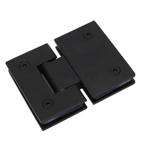 180 Degree Stainless Steel Glass Shower Door Hinge Heavy Duty for Five Sixteenths To One Half Inch Frameless Bathroom Doors with Auto Close