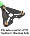 AC Clutch Holding Tool With Adjustable Pins For A Tight Grip And Secure Removal And Installation Of Compressor Clutches On Vehicles With 1/4-20 Fan Clutch Mounting Bolts Ideal For Auto Air Conditioning Repair