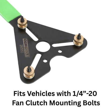 AC Clutch Holding Tool With Adjustable Pins For A Tight Grip And Secure Removal And Installation Of Compressor Clutches On Vehicles With 1/4-20 Fan Clutch Mounting Bolts Ideal For Auto Air Conditioning Repair