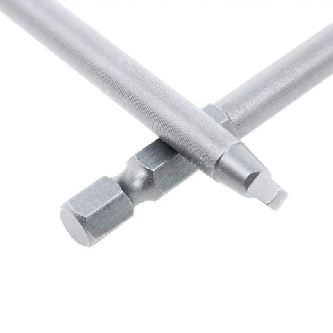 Two bits from Three Pack Number Two Square Driver Bit Set With Three Lengths Two Inch Four Inch Six Inch For Pocket Hole Jig Systems